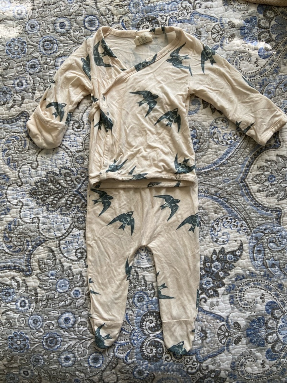 Kate Quinn Kimono Top and Footed Pant Set